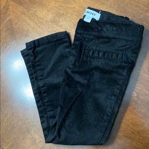 Little girl DKNY corduroy black pants